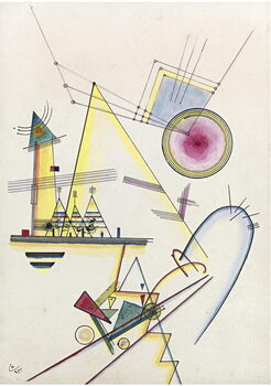 Tela ""Ame delicate""  Peinture de Vassily Kandinsky  1925