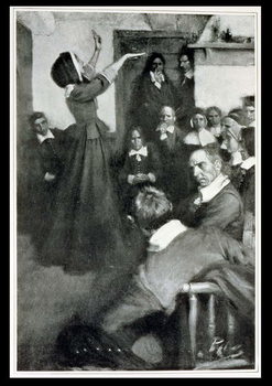 Taidejäljennös Anne Hutchinson Preaching in her House in Boston