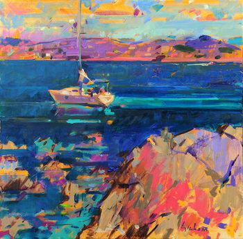 Fine Art Print At Anchor, St Tropez Coast
