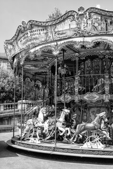 Arte Fotográfica Black Montmartre - Paris Merry-Go-Round