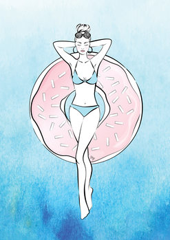 Canvas Print Donut Relax