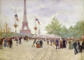 Fine Art Print Entrance to the Exposition Universelle, 1889