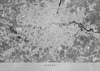 Kartta Gray vintage map of London