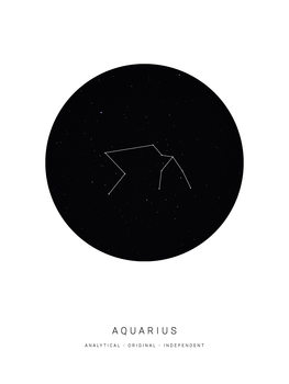 Ilustração horoscopeaquarius