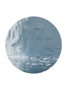 Ilustração icebergs now circle