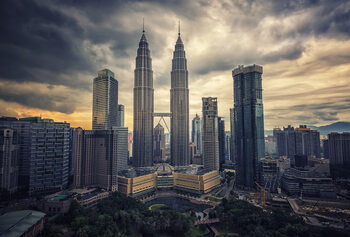 Taide valokuvaus Kuala Lumpur Sunset