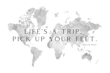 Kartta Life's a trip world map