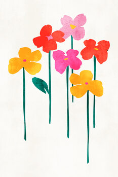 Ilustração Little Happy Flowers