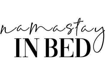 Illustration Namastay in bed