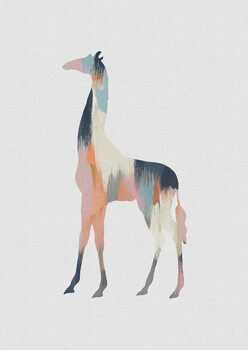 Ilustração Pastel Giraffe