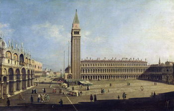 Reprodução do quadro Piazza San Marco, Venice