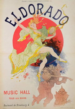 Reprodução do quadro Poster for El Dorado by Jules Cheret