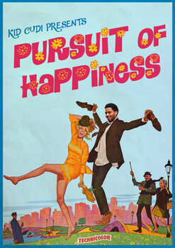 Ilustração pursuit of happiness