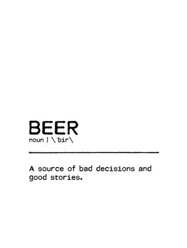 Illustration Quote Beer Stories