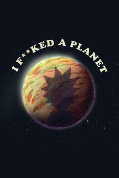 Impressão de arte Rick & Morty - Planet