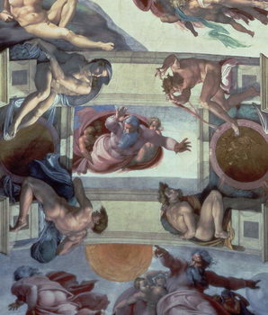 Fine Art Print Sistine Chapel Ceiling (1508-12): The Separation of the Waters
