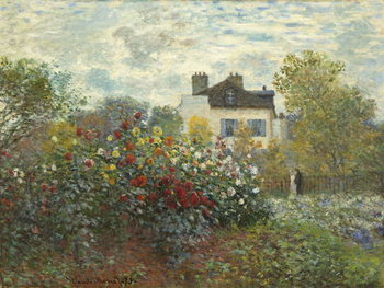 Canvas-taulu The Artist's Garden in Argenteuil , 1873