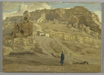 Reprodução do quadro The Mokattam from the Citadel of Cairo