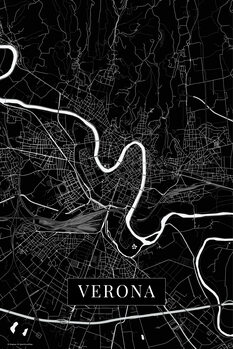 Mapa Verona black