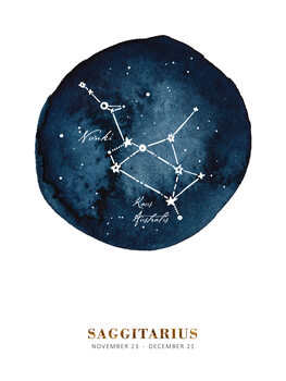 Ilustração Zodiac - Saggitarius