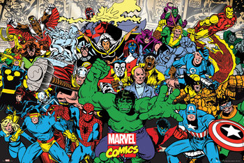 Πλαισιωμένη αφίσα Marvel - Characters