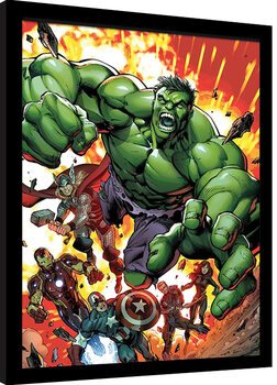 Uokvireni poster Marvel Classic - Avengers Assemble Vol 2