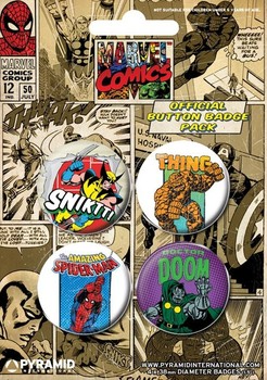 Σετ κονκάρδες MARVEL COMICS 3