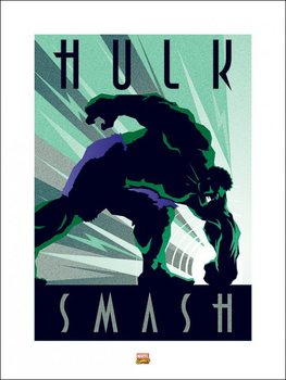 Художествен печат Marvel Deco - Hulk