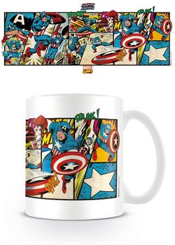Mug Marvel Retro - Captain America Panels