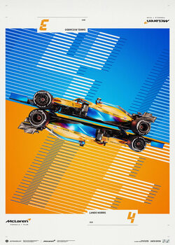Художествен печат Mclaren - Team 2021 Season - Limited Poster