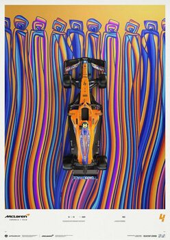 Εκτύπωση τέχνης McLAREN X VUSE - LANDO NORRIS - DRIVEN BY CHANGE 2021