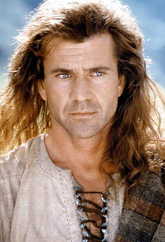 Quadro em tela Mel Gibson, Braveheart, 1995