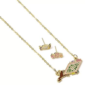 Chain and earrings Harry Potter - Honeydukes Logo
