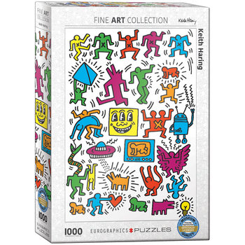 Puzzle Collage by Keith Haring
