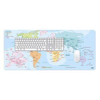Gaming Desk Mat  World Map 2