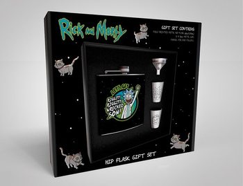 Hip Flask: Gift Set Rick And Morty - Wrecked