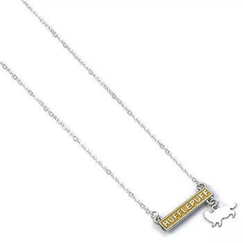 Necklace Harry Potter - Hufflepuff plaque