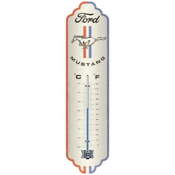 Thermometer  Ford Mustang Horse & Stripes