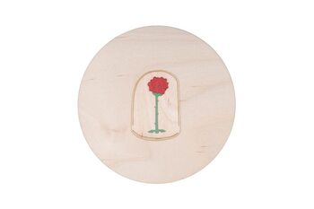 Wooden wall decoration The Little Prince - Rose