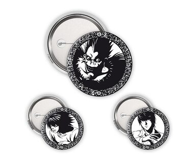 Merkkisetti Death Note - Light, L & Ryuk