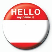 Merkki HELLO, MY NAME IS