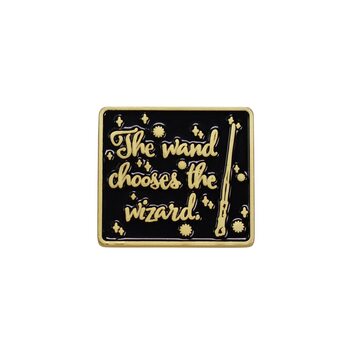 Merkki Pin Badge Enamel - Harry Potter - Wand chooses the Wizard