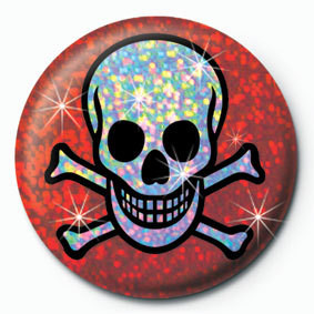 Merkki SKULL AND CROSSBONES - red