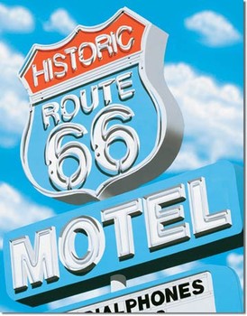 Metal sign A.ROSS - route 66 motel