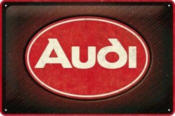 Metal sign Audi - Red Logo