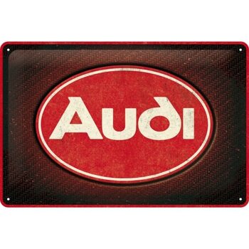 Metal sign Audi - Red Shine