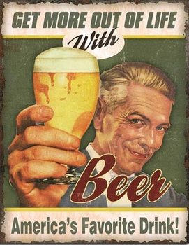 Metal sign Beer - America's Favorite