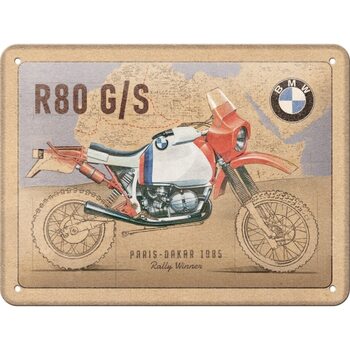 Metal sign BMW - R80 G/S Paris Dakar