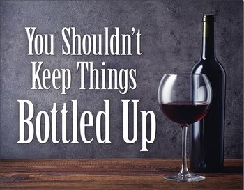 Metal sign Bottled Up