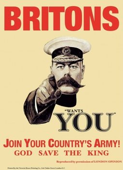 Metal sign BRITONS WANTS YOU